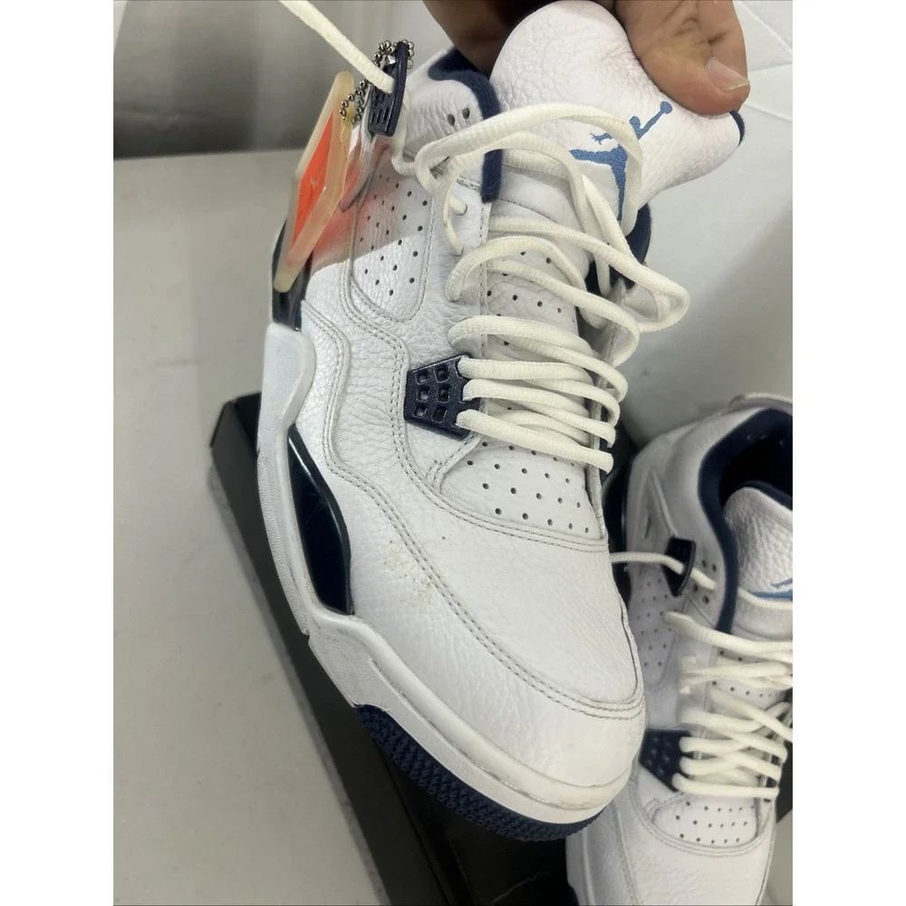 Jordan Air Jordan 4 Retro Mens 11.5 White Legend Blue Excellent 